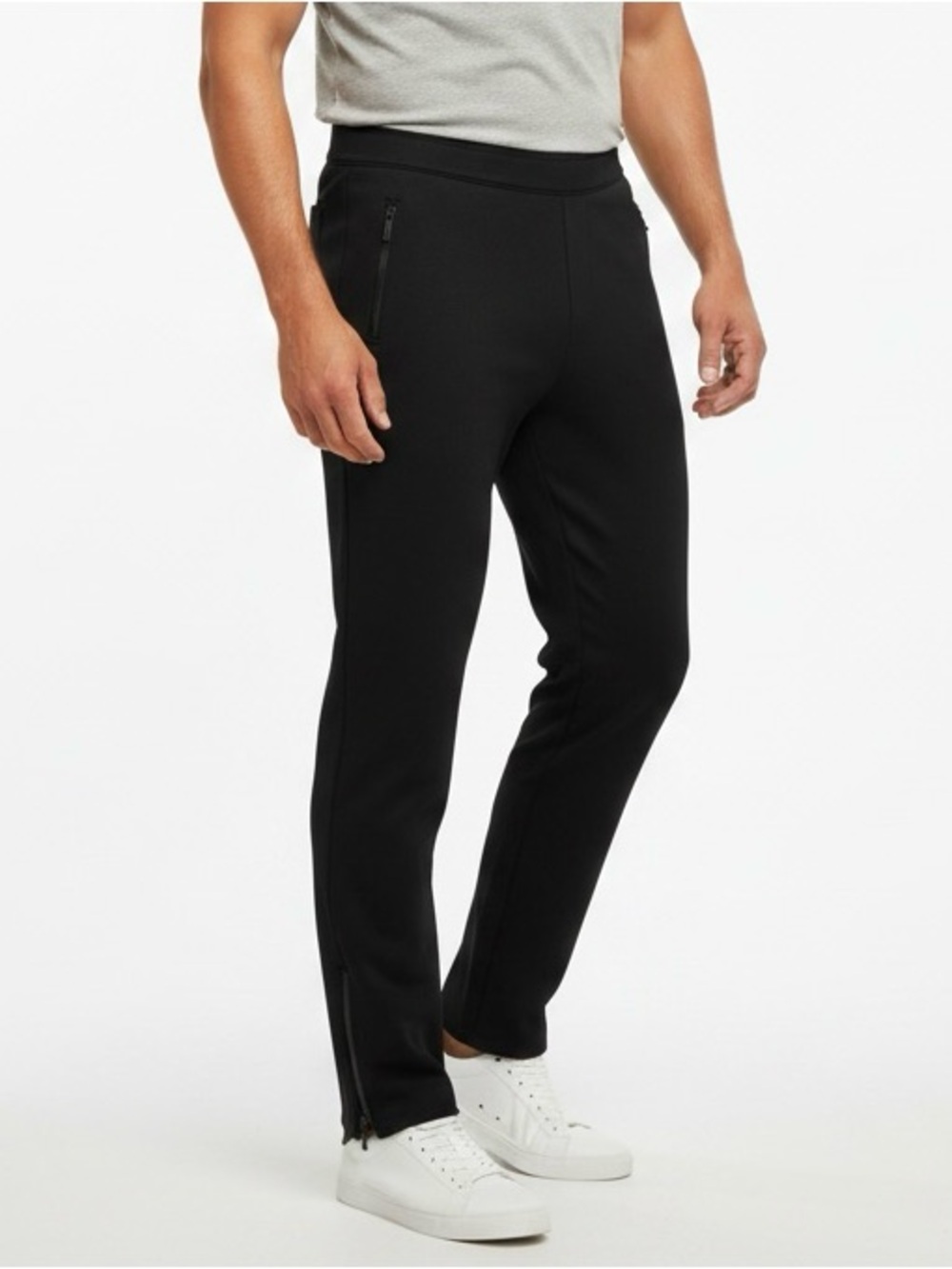 Murano Men's Black Slim Performance Joggers